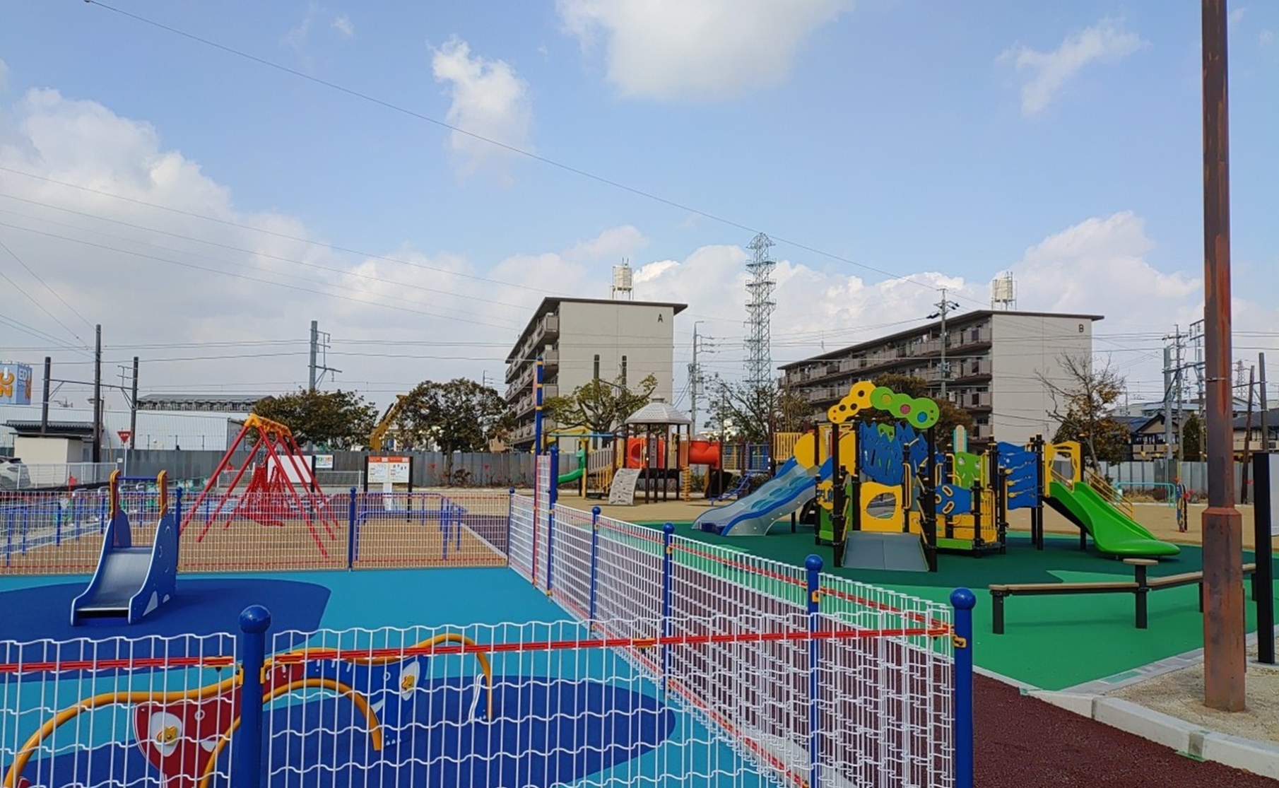 インクルーシブ遊具設置工事